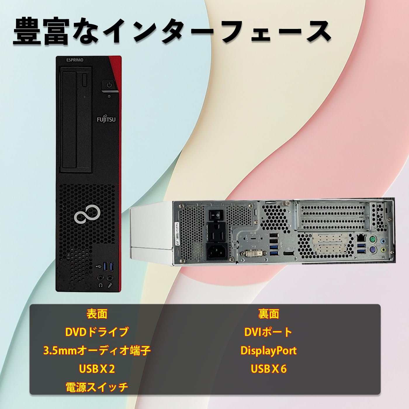 Amazon.co.jp: 【中古整備品】FUJITSU ESPRIMO D588 デスクトップ